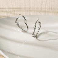 Ar-Kang Collection AKE3107/AKE3108 ต่างหูเงินแท้ รูปทรงหัวใจ