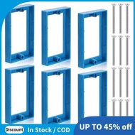 6pcs 1/2inch Single Gang Receptacle Outlet Box Extenders,Electric Outlet Extender Box with 12 Screws