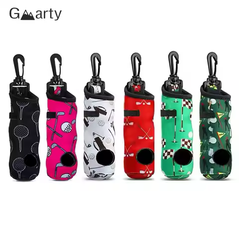 Portable Golf Ball Bag Large Capacity Golf Ball Storage Pouch Golf Waist Holder Bag Mini Golf Ball C