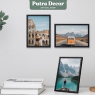 SWITZERLAND Frame, black, 13x18 cm