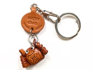 毛蟹 海鮮小物 迷你真皮鑰匙圈 手作 日本製 立體造型 VANCA