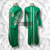 Jubah Elbani Bordir Hasbi jubah muslim full bordir depan belakang jubah luaran pria dewasa gamis mus