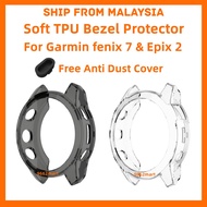 Garmin fenix 7S 7 7X Pro fenix 6 6X Pro Epix Gen 2 Pro 51mm 47mm 42mm Case Cover Casing Bezel Protector Screen Protector