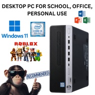 Desktop PC SFF/Tower Intel i5/i3/i7 3rd/4th/6th/7th Gen for student, business, school Desktop only