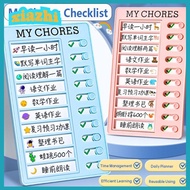 XIAZHI Daily Planner Memo, Reusable Detachable My Chores Checklist, Self-discipline Plastic My Chore