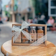 Kraft box with mica lid 18x10x6cm – transparent kraft paper gift box