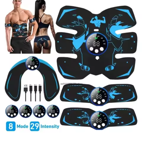 Smart Wireless EMS Abdominal Stimulator and Butt Lifter - Rechargeable Body Shaper Fitness Equipment