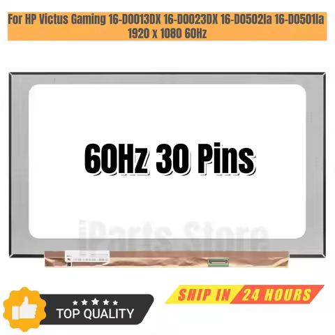 iParts Replacement Display for HP Victus Gaming 16-D0013DX 16-D0023DX 4U097UA 16-D0502la 16-D0501la 