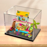 Acrylic Display Box Lego 41428 Beach Vacation House Building Block Good Friend Series Model Storage 