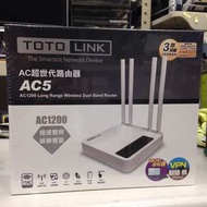 TOTOLINK AC5 超世代路由器 支援802.11 ac