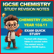 IGCSE Chemistry (0620) Notes | Year 10 & 11 | Exam Quick Study | Email Delivery