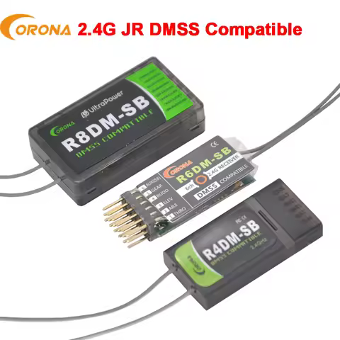 Corona 2.4Ghz JR DMSS Comoatible Receiver R4DM R6DM-SB R8DM With S.Bus Support for XG6 XG7 XG8 XG11 