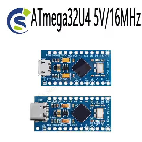 New Pro Micro for arduino Module with 2 row pin header For Leonardo in stock . best quality ATmega32