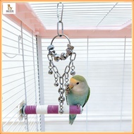 Bird cage landscaping/Parrot cage decorations/Bird toys 304 stainless steel bell toys/Parrot biting 