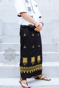 SARUNG WADIMOR BORDIR MOTIF ACEH 100% TIMBUL - SARUNG SHOLAT