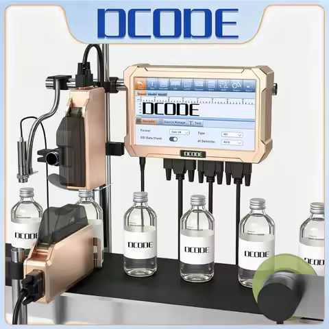 DCODE PRX1000 25.4MM/50.8MM Online Inkjet Printer Thermal Inkjet Printer Barcode Date Batch Logo Cod