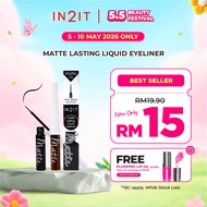 IN2IT Matte Lasting Liquid Eyeliner 2g (LLM) [Halal Certified]