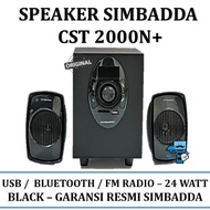 Simbadda Original CST2000N+ Speaker 2.1 Music Player Bluetooth USB SD Card Radio FM Aux 3.5mm Outpu