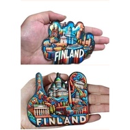 FINLAND Stunning Rubber magnets. Beautiful Art, Lasting Memories Souvenir