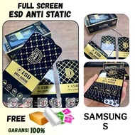 LAYAR Tempered glass FULL glass clear tempered glass anti static SAMSUNG S10 S20 FE S22 S23 S24 LITE