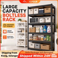 Boltless Rack Rak Besi Bertingkat Adjustable Heavy Duty Storage Shelf Rak Dapur Kitchen Warehouse Ho