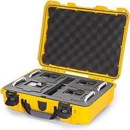 Nanuk 910 Waterproof Hard Case with Foam Insert for Four GoPro Hero 9 &amp; 10 - Yellow