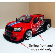 BODYKIT for RC DMAX WING2 (Model 8.9 and DTX) brand only. Front, left and right skirt.For remote con