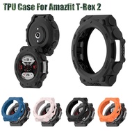 Amazfit T-Rex2 High Quality Silicone Soft TPU Hollow Out Watch Case For Amazfit T-Rex 2 Anti Scratch Anti-Fingerprints Smart Watch Shell Frame Bumper Screen Protector
