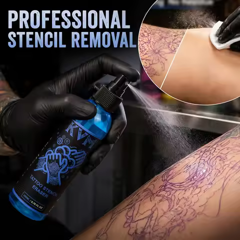 KVM Tattoo Stencil Eraser Spray 200ml Fast Clean Transfer Pattern Remover Liquid 5 Colors Optional T