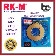 RK-M 415 YAMAHA REAR SPROCKET STEEL GOLD / RXZ / LC135 / Y110 / Y125ZR / SRL110 / Y100 / RKM 415 GOL