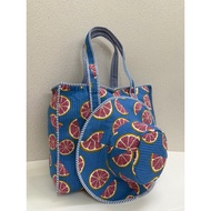 Indian Quilted Tote Bag with Hat
