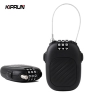 KIPRUN Retractable Cable Lock, Luggage Cable Lock, 78cm Steel Cable Lock, Weatherproof Combination P