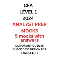 CFA level 1 2024 mocks (analyst prep)