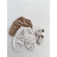 Everyday Versatile Children's Autumn New Sweatpants Baby Casual Pants Boys and Girls Solid Color Loo