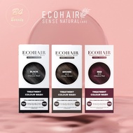 ECOHAIR Colour Dye Hair Wash 1 Box 5 Sachets x 20ml / 白发变黑发 Treatment Color Wash Hair Colouring