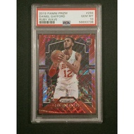 2019 Panini Prizm 294 Daniel Gafford Chicago Bulls Ruby Wave Rookie Card PSA 10