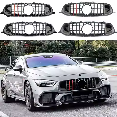 Car Front Racing Facelift Grille Upper Bumper Grills For Mercedes-Benz X290 W290 AMG GT43 GT50 GT53 