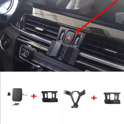 1 Set Special For 2016-2021 BMW X1 F48 X2 F39 Plastic Material Car Phone Holder Mobile Stand Steady