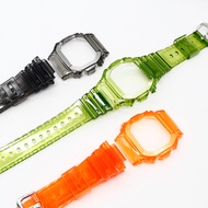 Transparent color Strap Case for DW5600 5000 5025 5030 / GW-B5600 / GWX-5600 Watchband Waterproof Wa