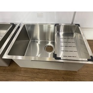 Top / Undermount Stainless Steel 304 RALNO Home Living Kitchen Sink Single Bowl Ready Stock - RAL-6045