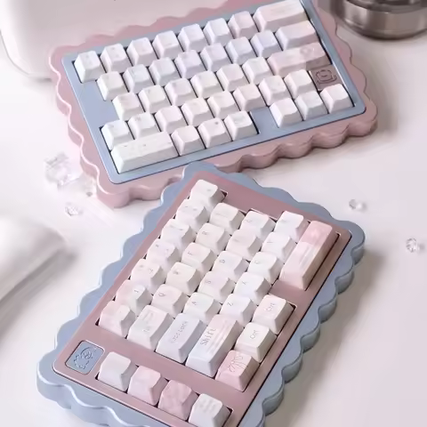 Soda Wireless Split Keyboard Kit Customized Hot Swappble Ergonomics Tri-Mode Split Keyboard for VIAL