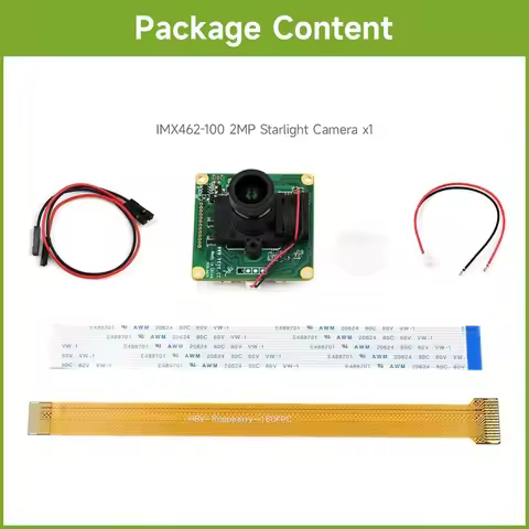#87O Electronics Accessories,IMX462-100 2MP Starlight Camera for Raspberry Pi Jetson Nano (plastic)