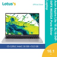 Acer Aspire Lite 16 AL16-54P-54PX WUXGA Pure Silver Laptop (C5-120U16GB512GB16"W11)