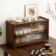Storage Storage Cabinet Cup Anti-dust Dining Side Cabinet Desktop Tea Set Dining Table Solid Wood Co