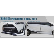 Toyota Sienta OEM Bodykit body kit front side rear skirt lip