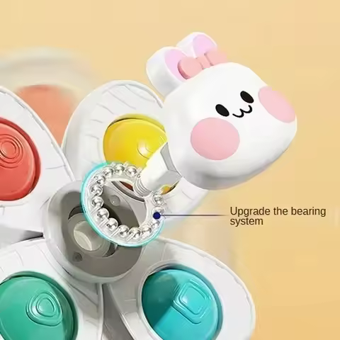 Baby Sauger Spinning Spielzeug Kinder Bad Montessori Bildung Rotierenden 3 Jahre Badezimmer Spielzeu