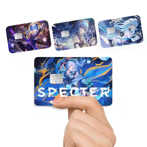 Hololive Hoshimachi Suisei Cute Game Film Cover Sticker Case For Small Chip Credit Debit Card Front 