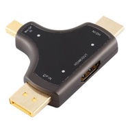 全城熱賣 - D62A DisplayPort+Mini DP+HDMI公頭 轉 HDMI母頭 3合一轉接頭