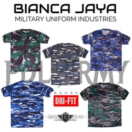 LAYAR Biancaonlineshop -Latest TNI Pdl T-shirt with camouflage drifit TNI Kri Auri Screen Sage Green