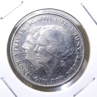 Uang koin kuno Belanda Comemorative 1 Gulden Thn 1980 Tp1651